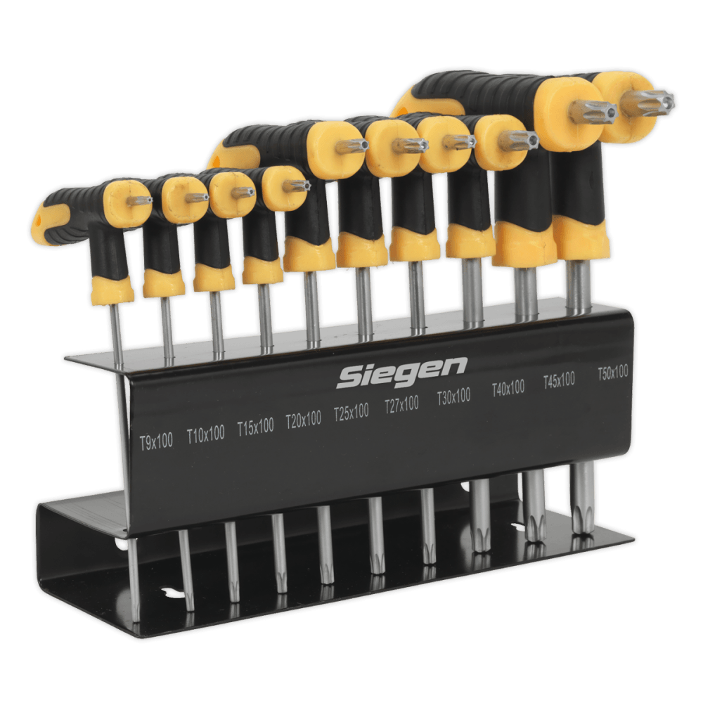 Siegen TRX-Star Key Set 10pc T-Handle Model No- S01151