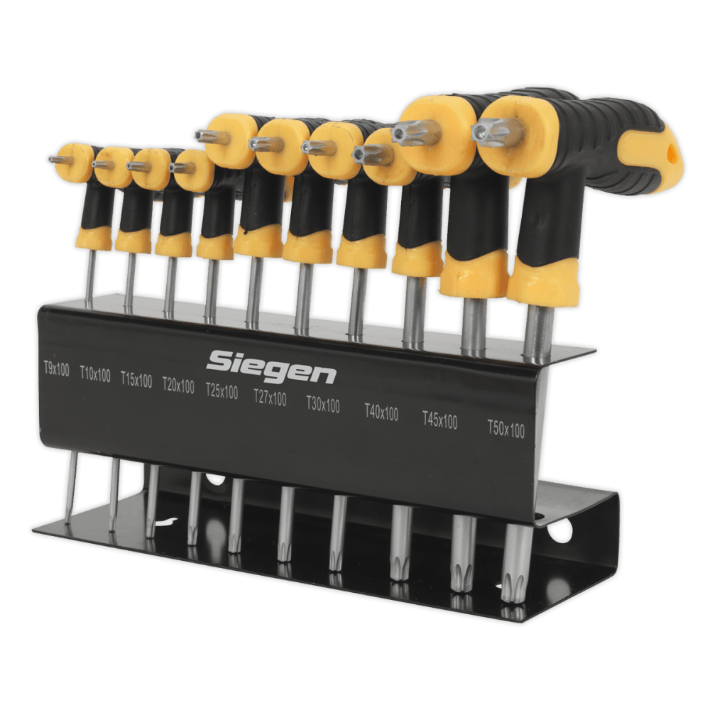 Siegen TRX-Star Key Set 10pc T-Handle Model No- S01151
