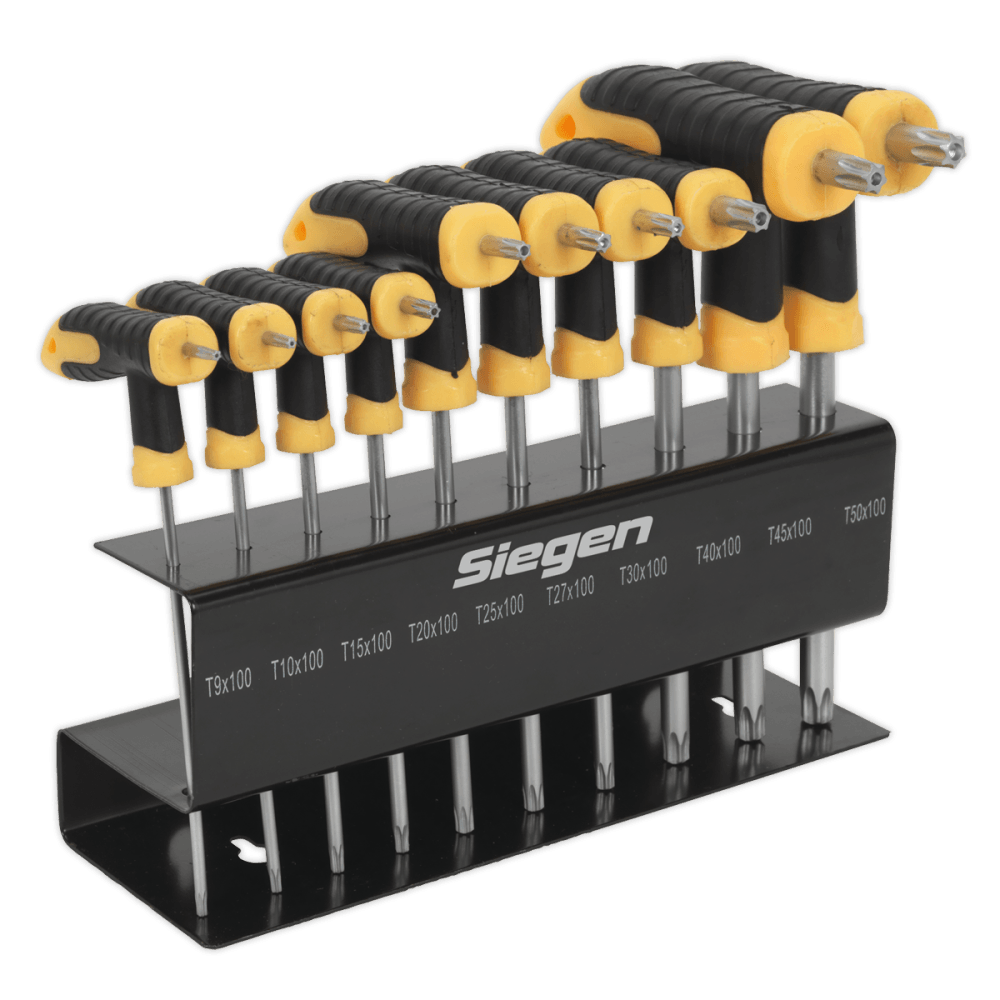 Siegen TRX-Star Key Set 10pc T-Handle Model No- S01151