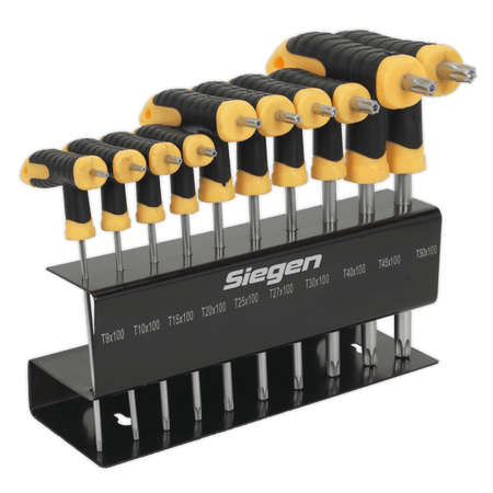 Siegen TRX-Star Key Set 10pc T-Handle Model No- S01151
