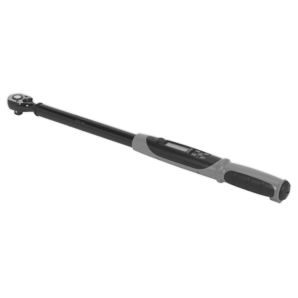 Sealey Angle Torque Wrench Digital 1/2"Sq Drive 20-200Nm(14.7-147.5lb.ft) Black Series Model No- STW306B
