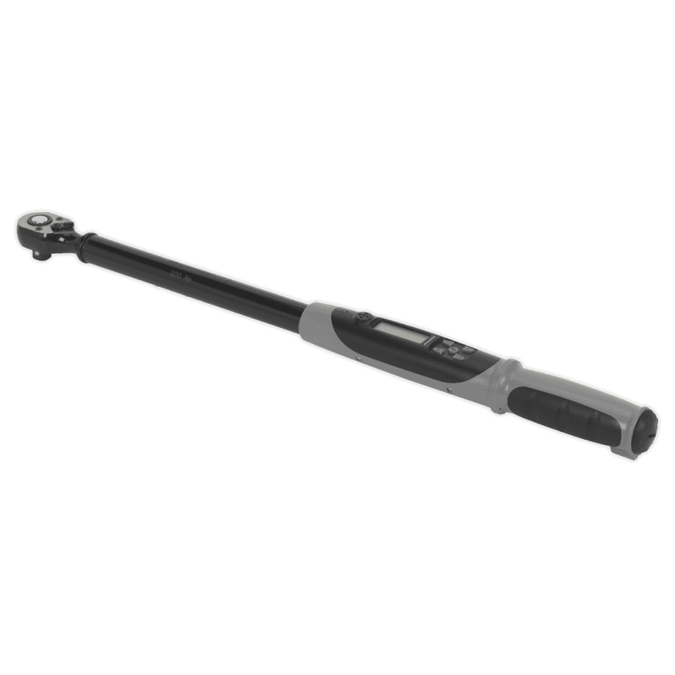 Sealey Angle Torque Wrench Digital 1/2"Sq Drive 20-200Nm(14.7-147.5lb.ft) Black Series Model No- STW306B