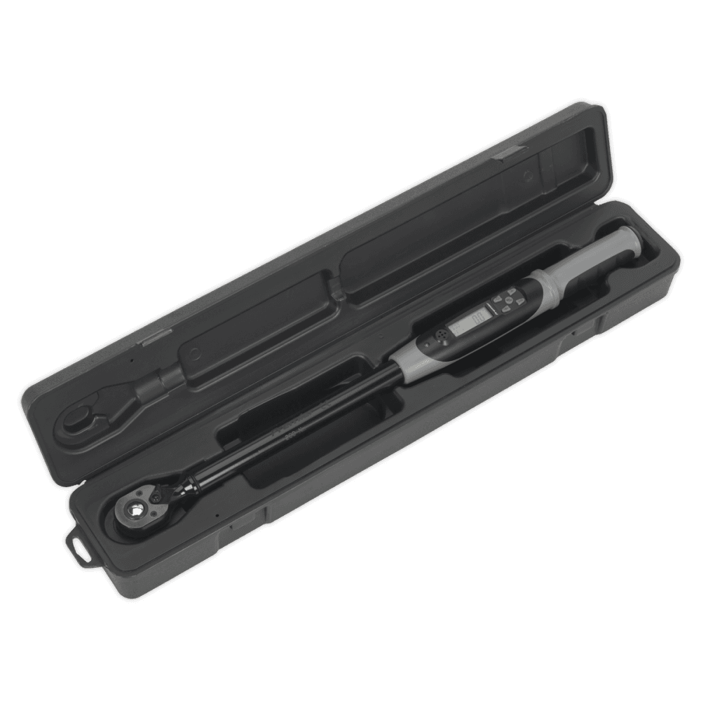 Sealey Angle Torque Wrench Digital 1/2"Sq Drive 20-200Nm(14.7-147.5lb.ft) Black Series Model No- STW306B