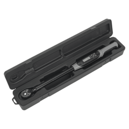 Sealey Angle Torque Wrench Digital 1/2"Sq Drive 20-200Nm(14.7-147.5lb.ft) Black Series Model No- STW306B