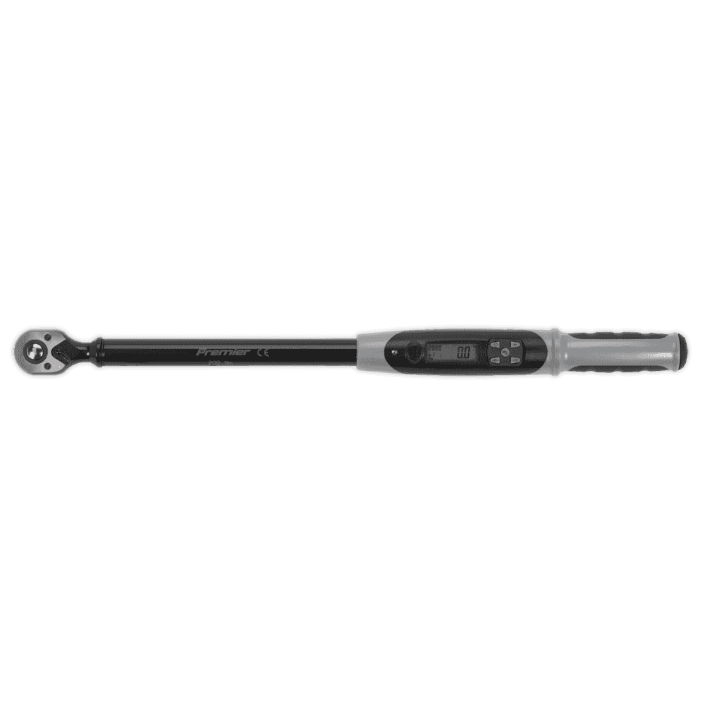 Sealey Angle Torque Wrench Digital 1/2"Sq Drive 20-200Nm(14.7-147.5lb.ft) Black Series Model No- STW306B