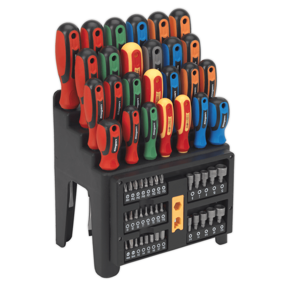 Siegen Screwdriver, Bit & Nut Driver Set 61pc Model No- S01152