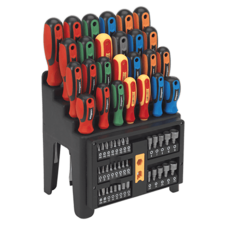 Siegen Screwdriver, Bit & Nut Driver Set 61pc Model No- S01152