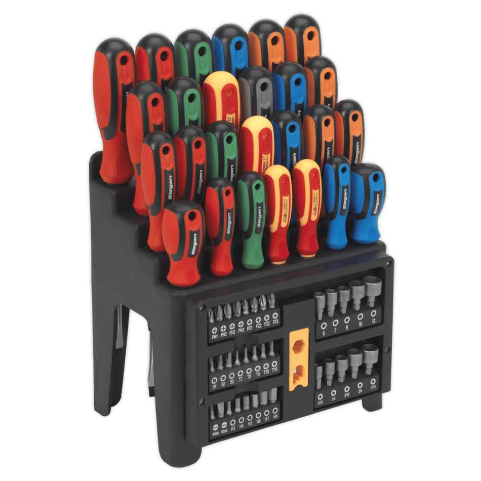 Siegen Screwdriver, Bit & Nut Driver Set 61pc Model No- S01152