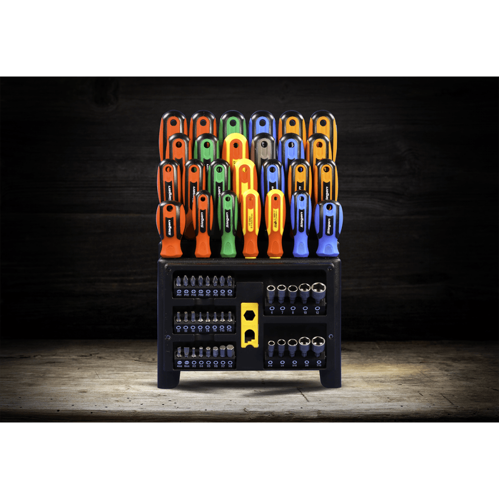 Siegen Screwdriver, Bit & Nut Driver Set 61pc Model No- S01152