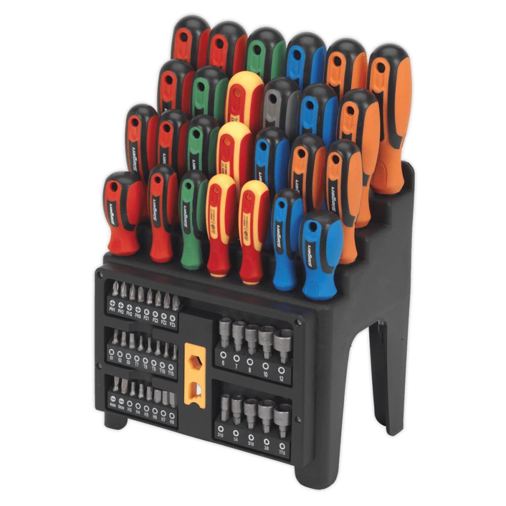 Siegen Screwdriver, Bit & Nut Driver Set 61pc Model No- S01152