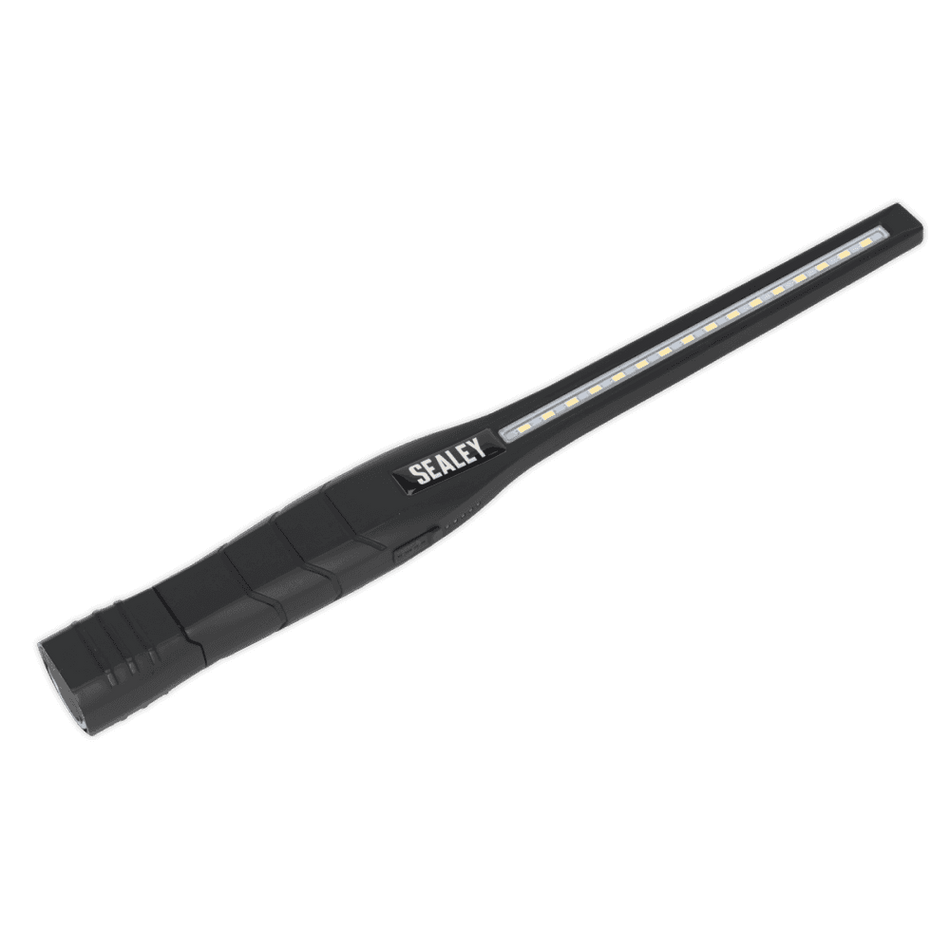 Sealey Rechargeable 360Ã‡Ã· Slim Inspection Lamp 16 SMD LED + 1W LED Black Lithium-ion Model No- LED3604