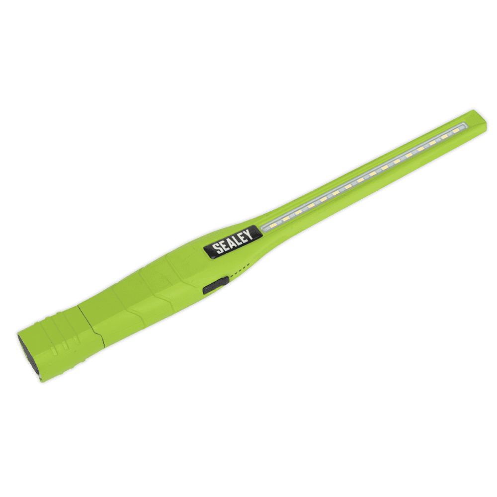 Sealey Rechargeable 360Ã‡Ã· Slim Inspection Lamp 16 SMD LED + 1W LED Green Lithium-ion Model No- LED3604G