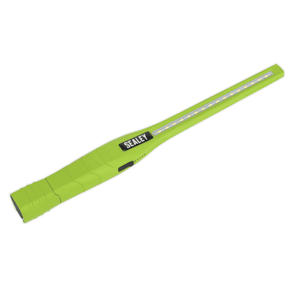 Sealey Rechargeable 360Ã‡Ã· Slim Inspection Lamp 16 SMD LED + 1W LED Green Lithium-ion Model No- LED3604G