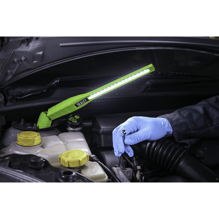 Sealey Rechargeable 360Ã‡Ã· Slim Inspection Lamp 16 SMD LED + 1W LED Green Lithium-ion Model No- LED3604G