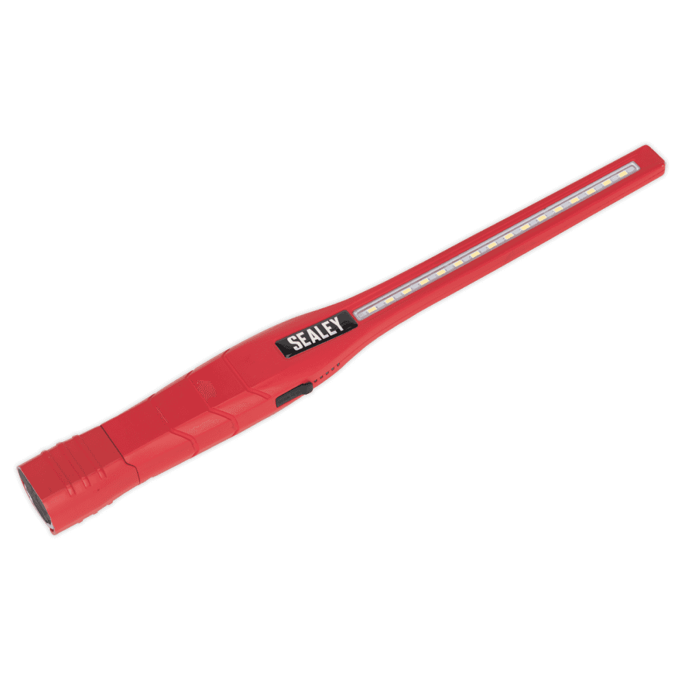 Sealey Rechargeable 360Ã‡Ã· Slim Inspection Lamp 16 SMD LED + 1W LED Red Lithium-ion Model No- LED3604R