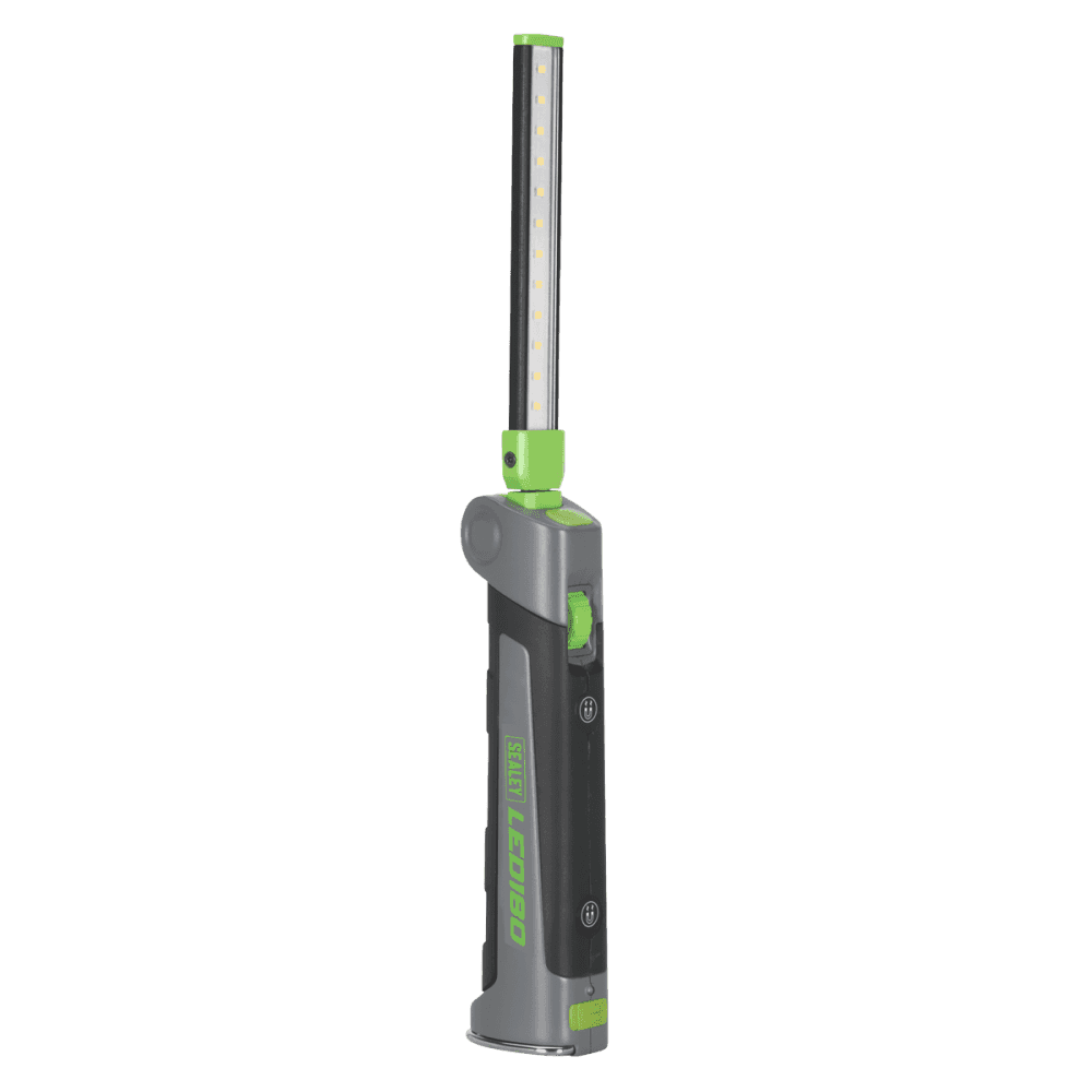 Sealey Rechargeable Slim Folding Inspection Lamp 12 + 1 SMD LED Lithium-ion Model No- LED180