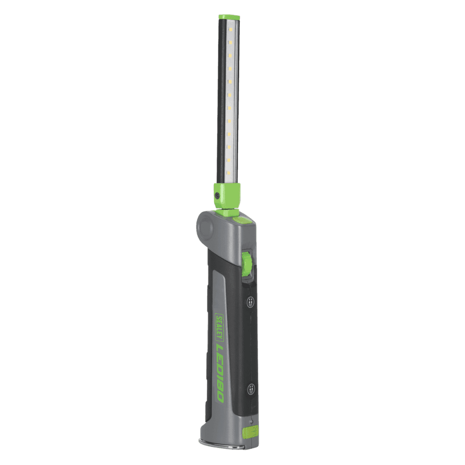 Sealey Rechargeable Slim Folding Inspection Lamp 12 + 1 SMD LED Lithium-ion Model No- LED180