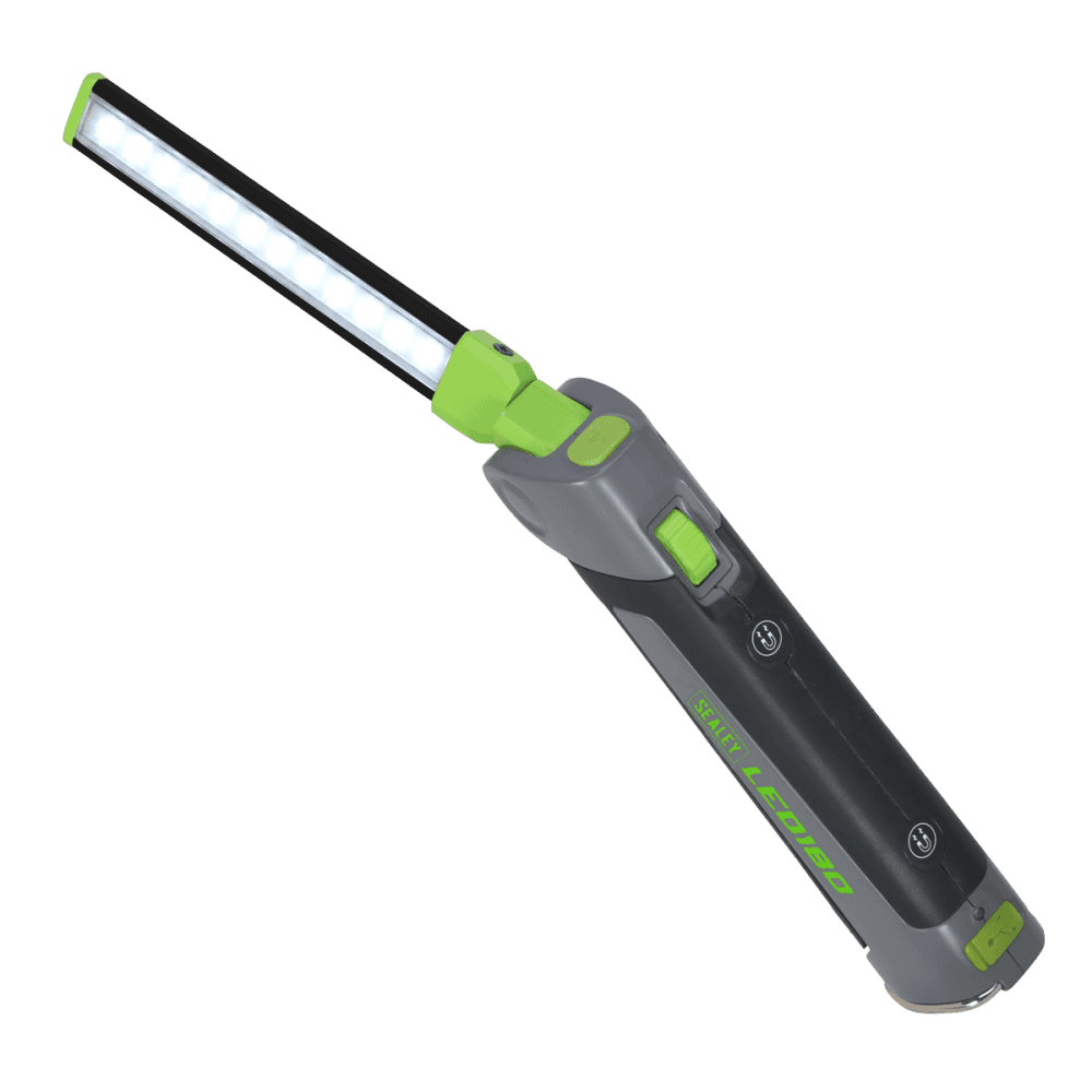 Sealey Rechargeable Slim Folding Inspection Lamp 12 + 1 SMD LED Lithium-ion Model No- LED180