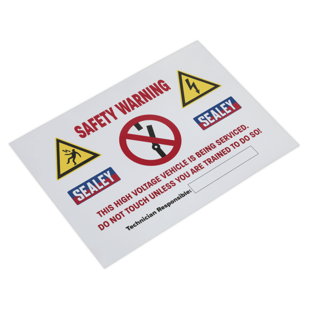 Sealey Hybrid/Electric Vehicle Warning Sign Model No- HYBRIDSIGN