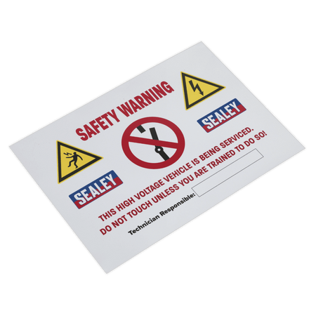 Sealey Hybrid/Electric Vehicle Warning Sign Model No- HYBRIDSIGN
