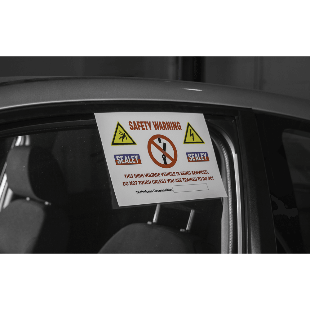 Sealey Hybrid/Electric Vehicle Warning Sign Model No- HYBRIDSIGN