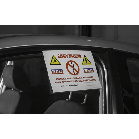 Sealey Hybrid/Electric Vehicle Warning Sign Model No- HYBRIDSIGN