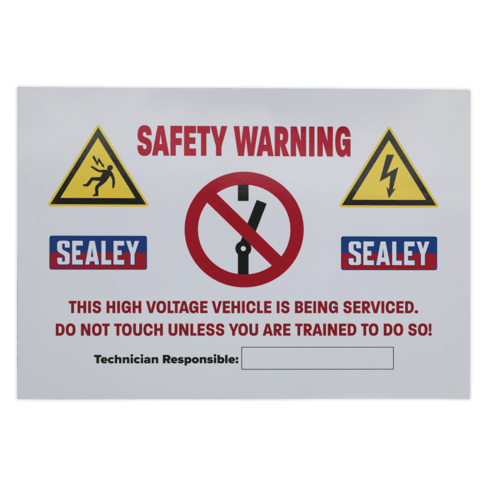 Sealey Hybrid/Electric Vehicle Warning Sign Model No- HYBRIDSIGN