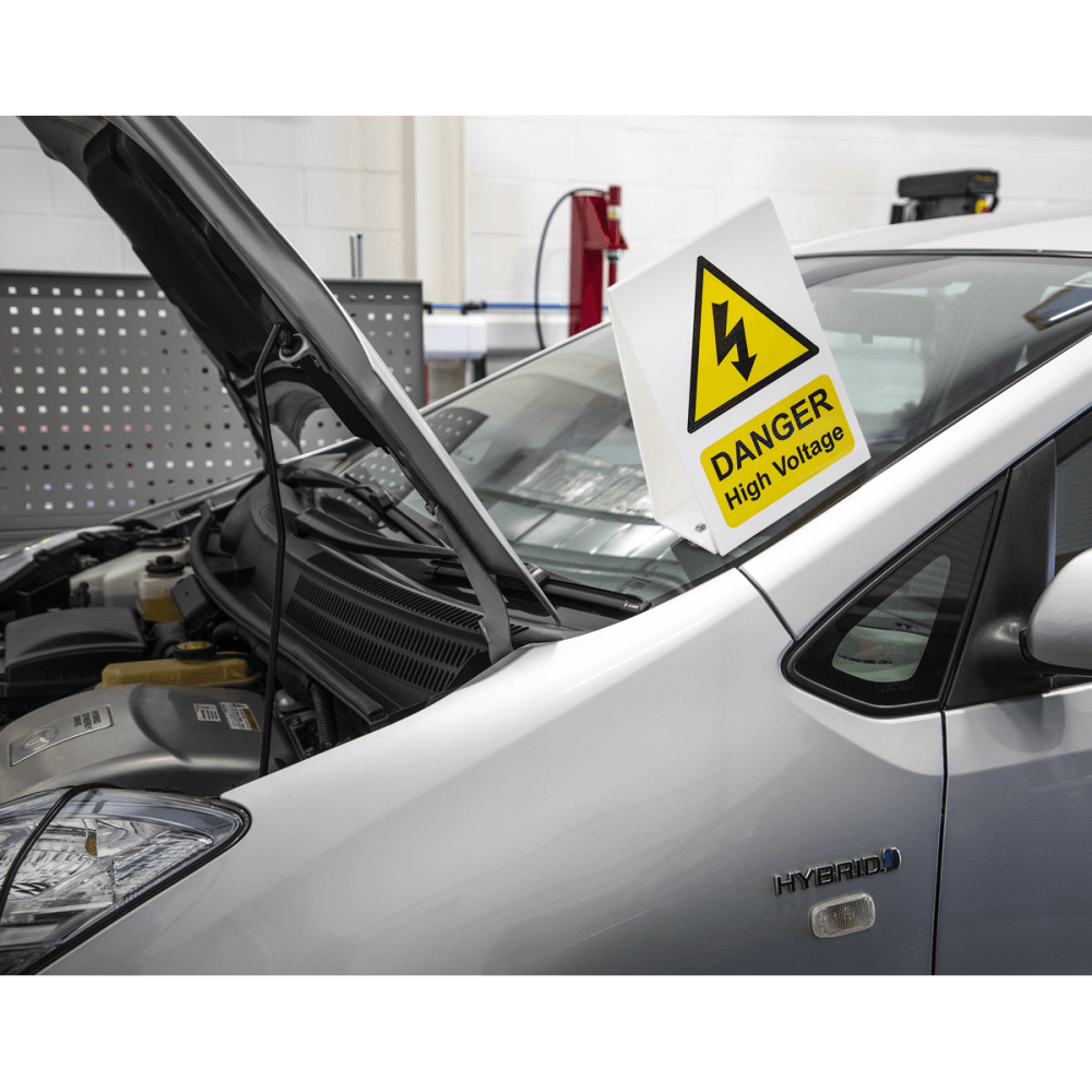 Sealey High Voltage Warning Sign 200 x 300mm Model No- HVSA4