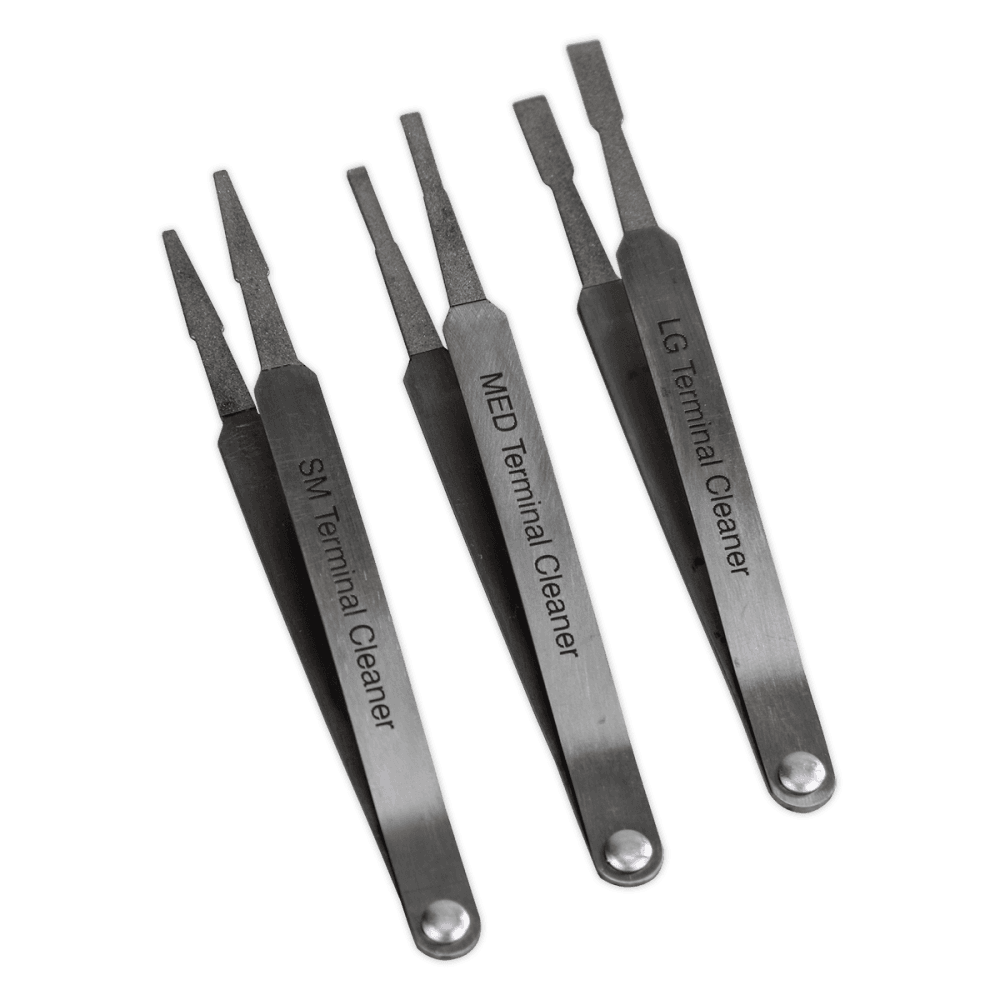 Sealey Terminal Cleaner Set 3pc - Diamond Grip Model No- VS9202