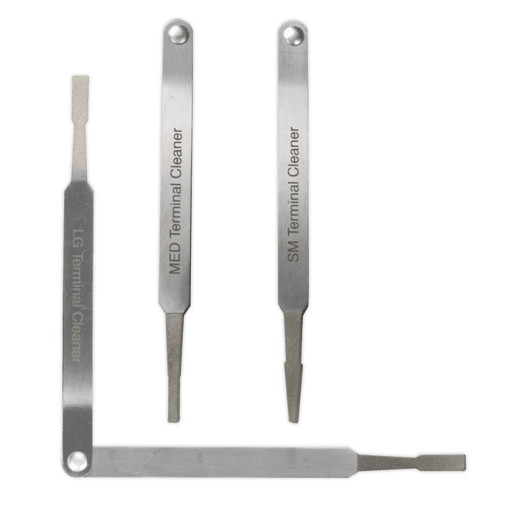 Sealey Terminal Cleaner Set 3pc - Diamond Grip Model No- VS9202