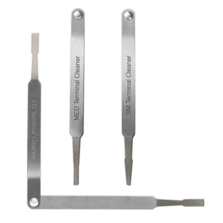 Sealey Terminal Cleaner Set 3pc - Diamond Grip Model No- VS9202