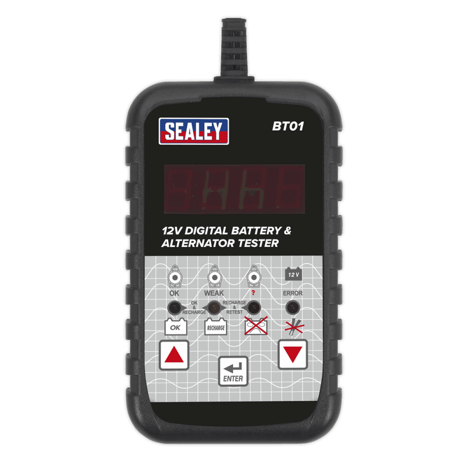 Sealey Digital Battery & Alternator Tester 12V Model No- BT01