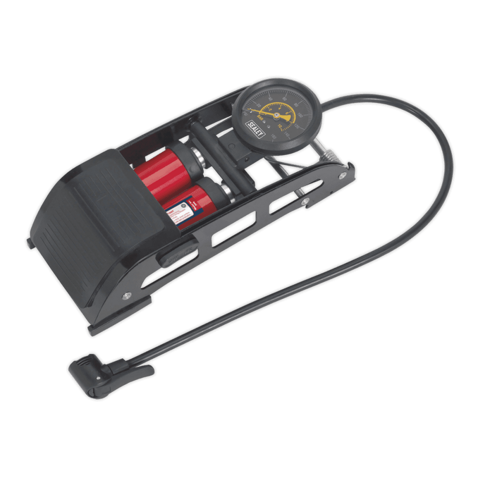 Sealey Foot Pump Twin Barrel Model No- FP6
