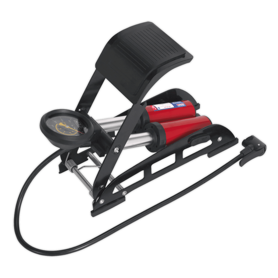 Sealey Foot Pump Twin Barrel Model No- FP6