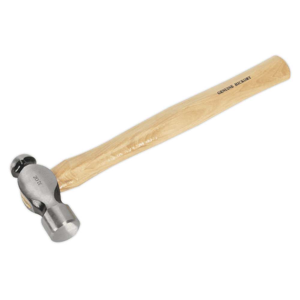 Sealey Ball Pein Hammer 2lb Hickory Shaft Model No-BPH32