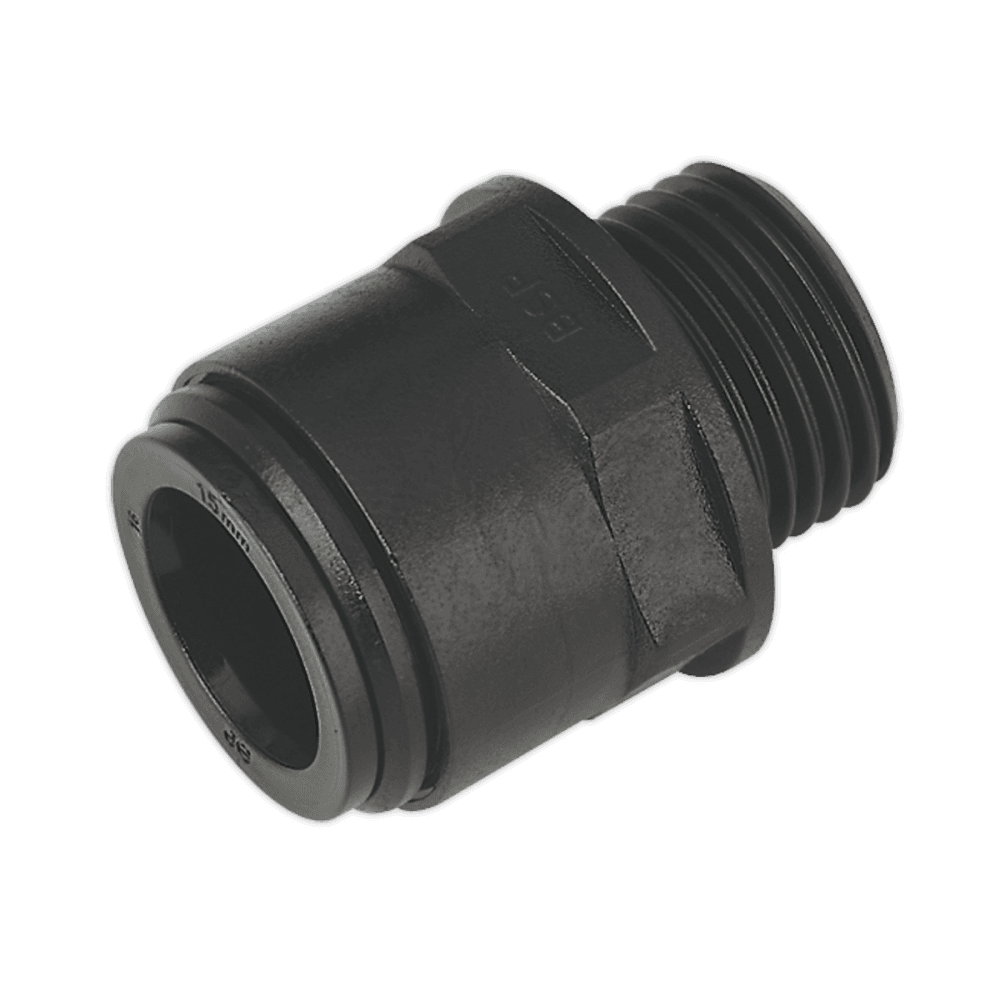 Sealey 15mm Straight Adaptor 1/2"BSP Pack of 2 Model No-CAS15SA