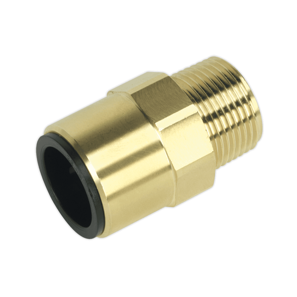 Sealey 22mm x 3/4"BSPT Brass Straight Adaptor Model No-CAS22BSA