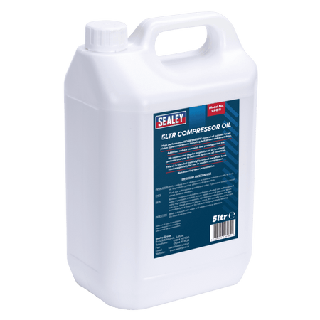 Sealey Compressor Oil 5ltr Model No-CPO/5