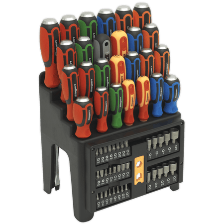 Siegen Hammer-Thru Screwdriver, Bit & Nut Driver Set 61pc Model No- S01153