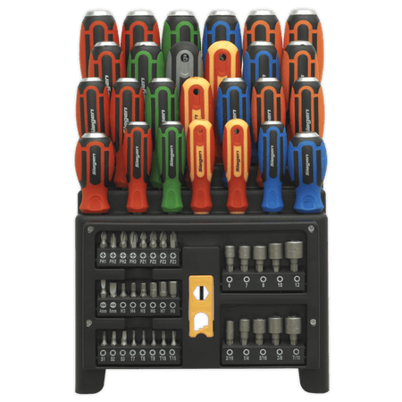 Siegen Hammer-Thru Screwdriver, Bit & Nut Driver Set 61pc Model No- S01153