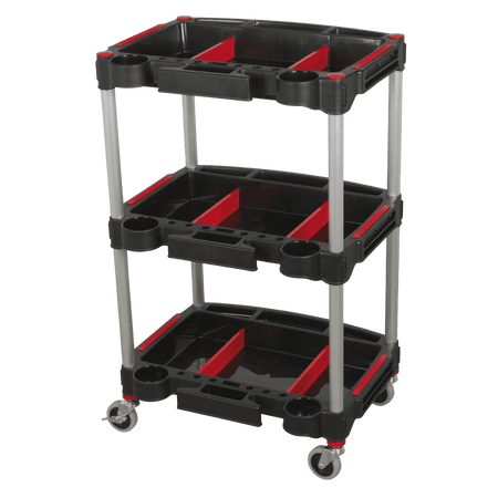 Sealey Workshop Trolley 3-Level Composite with Parts Storage Model No- CX313