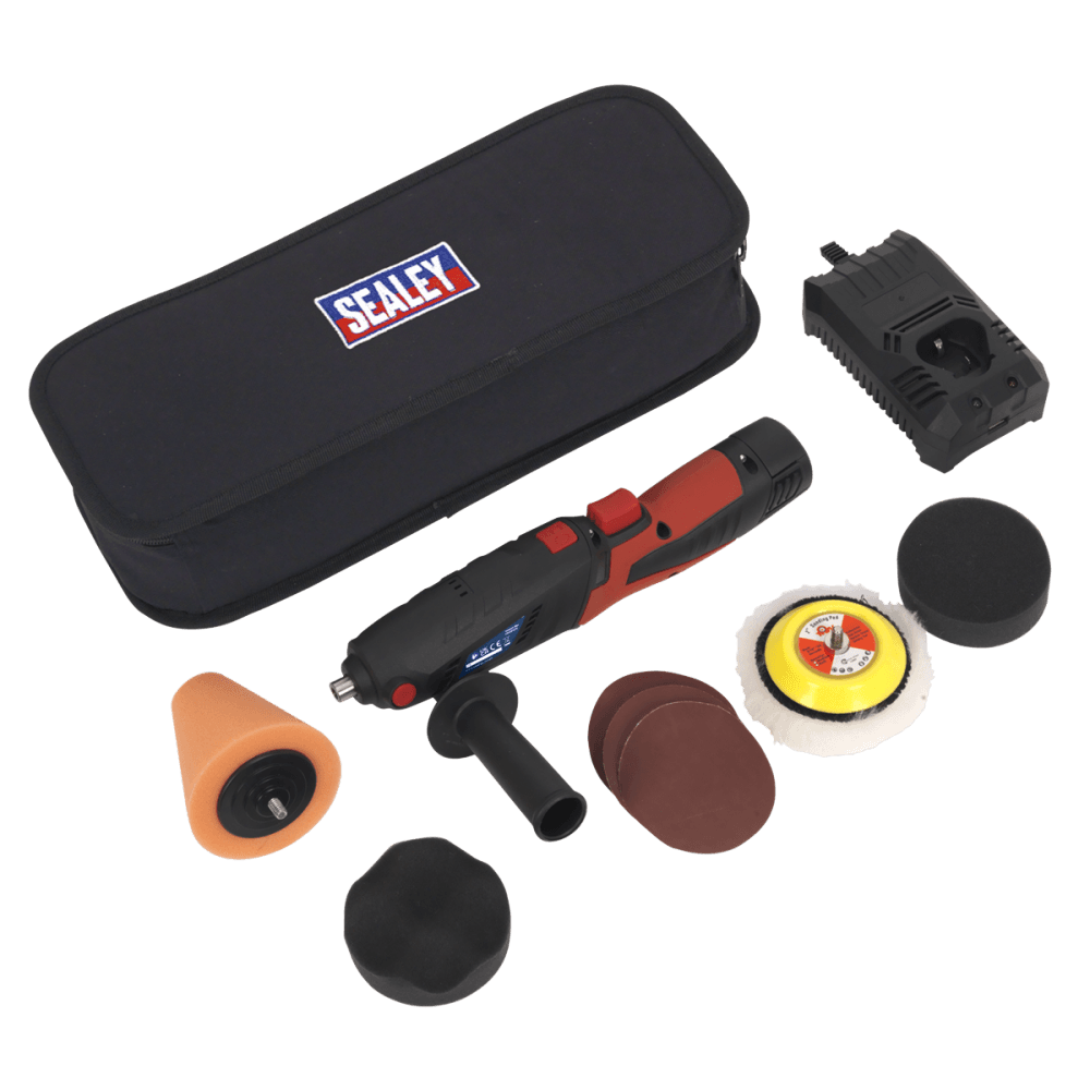 Sealey Cordless Mini Sander/Polisher Kit 10.8V Model No- CP2812V