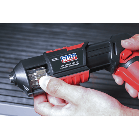 Sealey Cordless Screwdriver Quick Select 14pc 3.7V Lithium-ion USB Model No- CP36MS