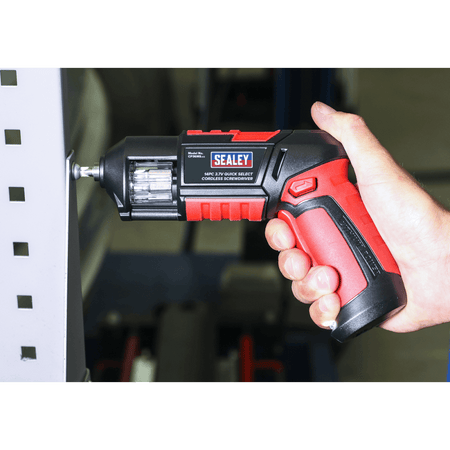 Sealey Cordless Screwdriver Quick Select 14pc 3.7V Lithium-ion USB Model No- CP36MS