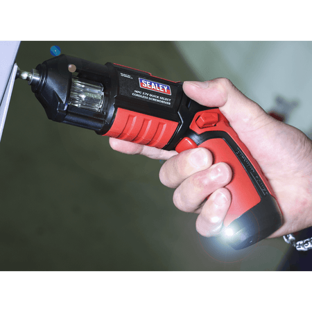 Sealey Cordless Screwdriver Quick Select 14pc 3.7V Lithium-ion USB Model No- CP36MS
