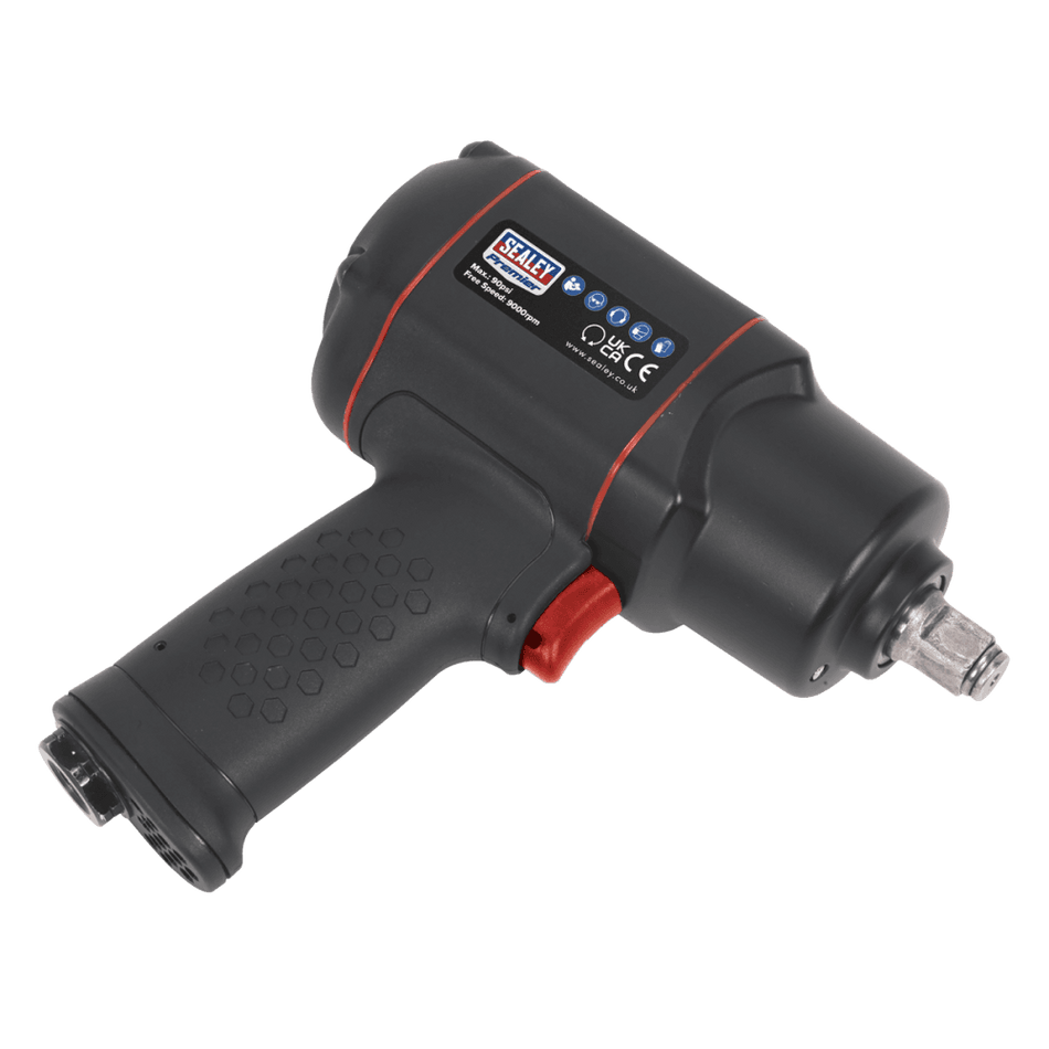 Sealey Air Impact Wrench 1/2"Sq Drive Twin Hammer Model No- SA6007
