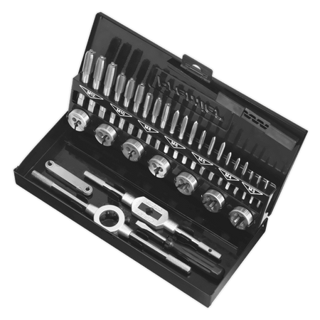 Sealey Tap & Die Set 32pc Split Dies HSS 4341 - Metric Model No- AK3015HSS