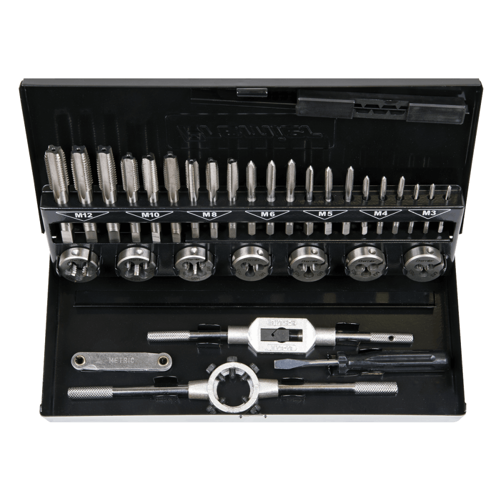 Sealey Tap & Die Set 32pc Split Dies HSS 4341 - Metric Model No- AK3015HSS