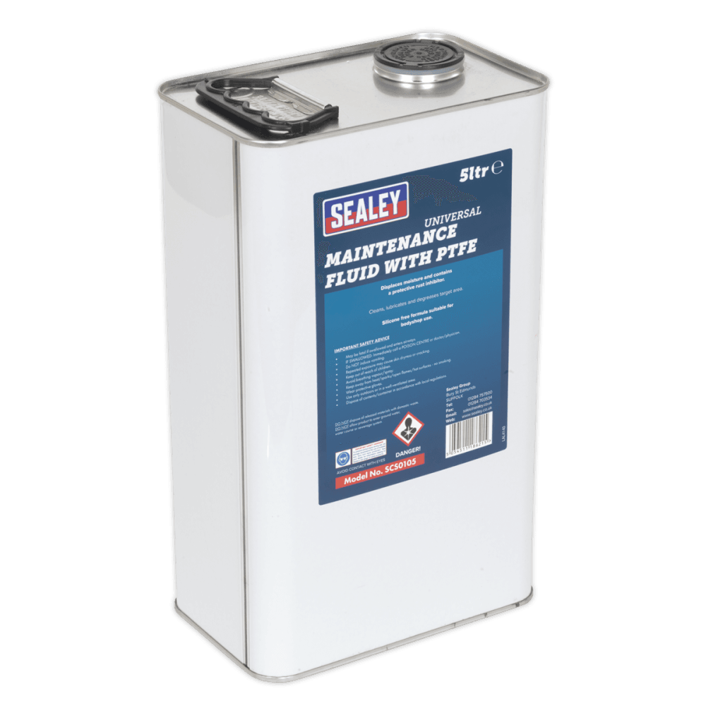 Sealey Universal Maintenance Fluid with PTFE 5ltr Model No- SCS0105