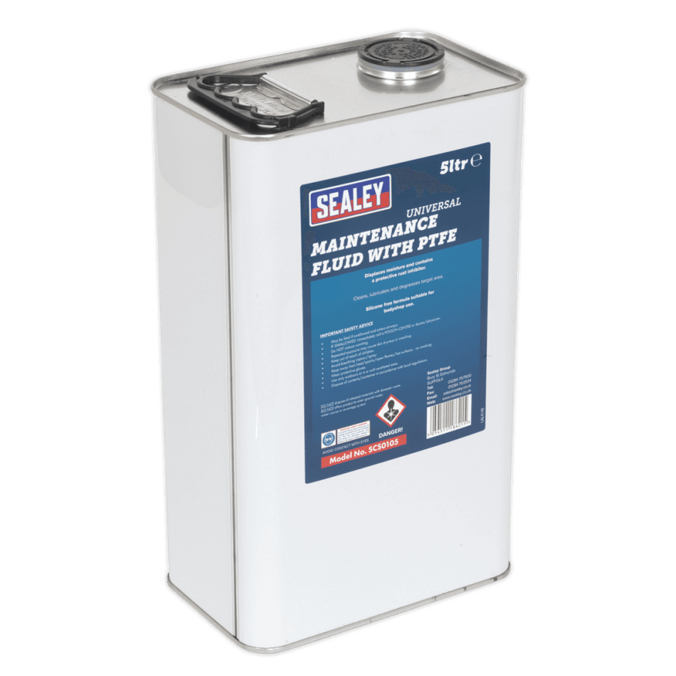 Sealey Universal Maintenance Fluid with PTFE 5ltr Model No- SCS0105